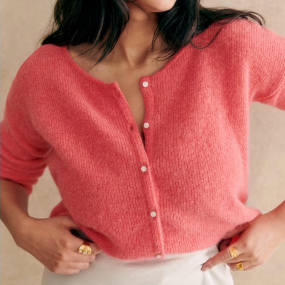 Sézane Pink Gaspard Cardigan - Picture 4 of 8